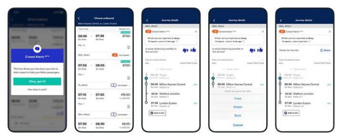Trainline launches social distancing function to UK travellers | News
