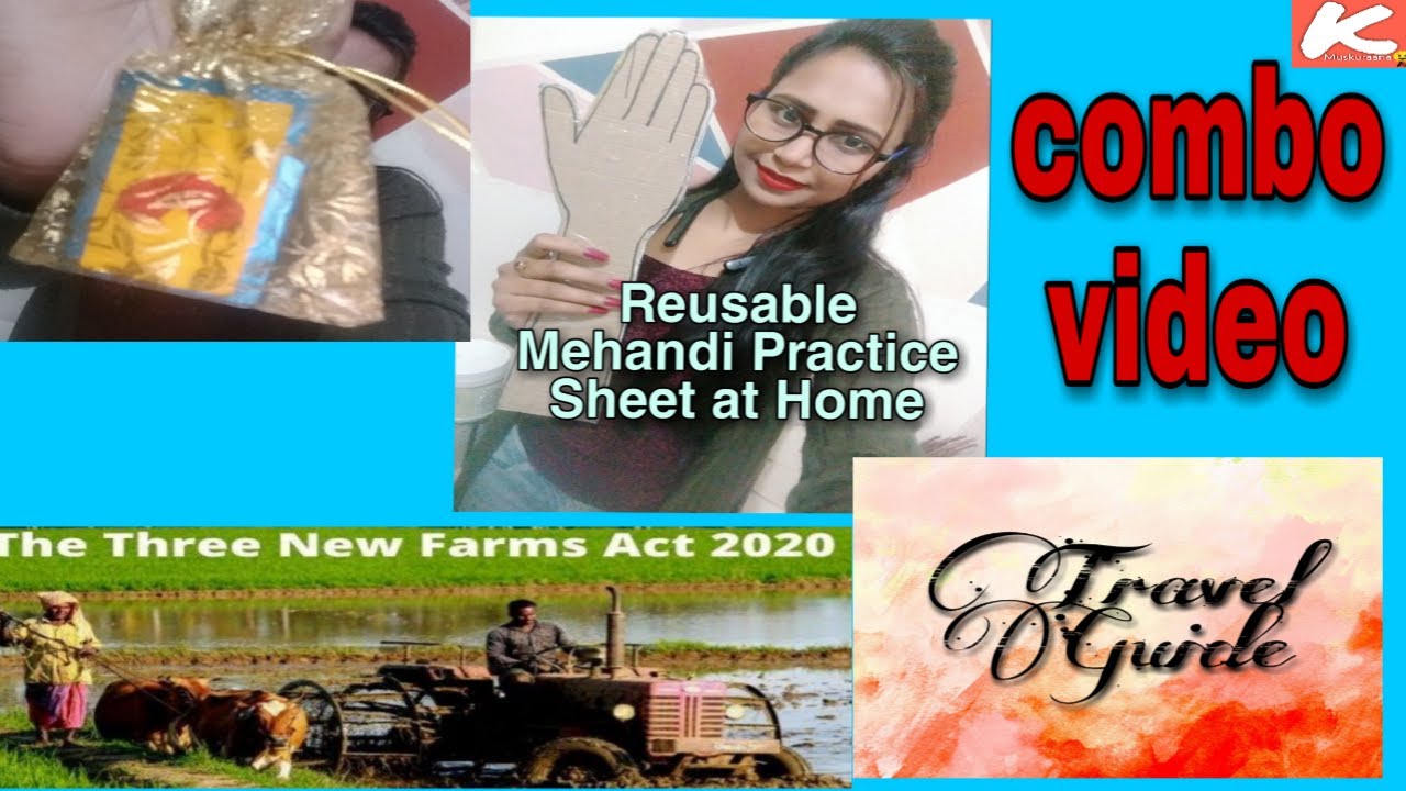 Combo video.... #CREATIVITY #MEHANDI #FARM ACT #TRAVEL GUIDE with REENA..😍 ~fresh start~😍