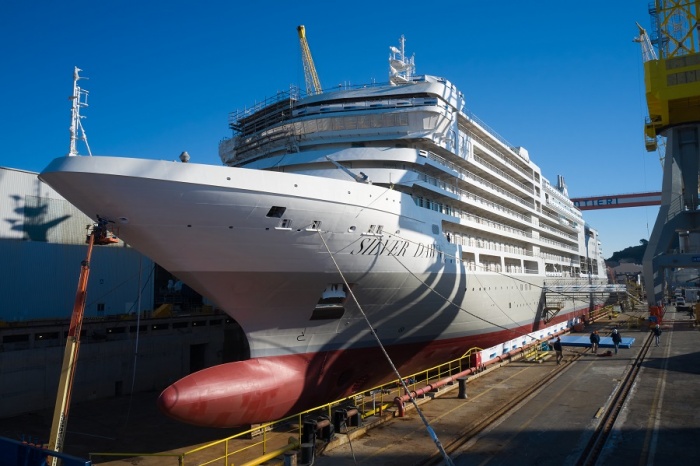 Silver Dawn floats out for first time in Italy | News