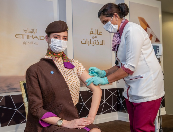 Etihad Airways vaccinates frontline staff against Covid-19 | News