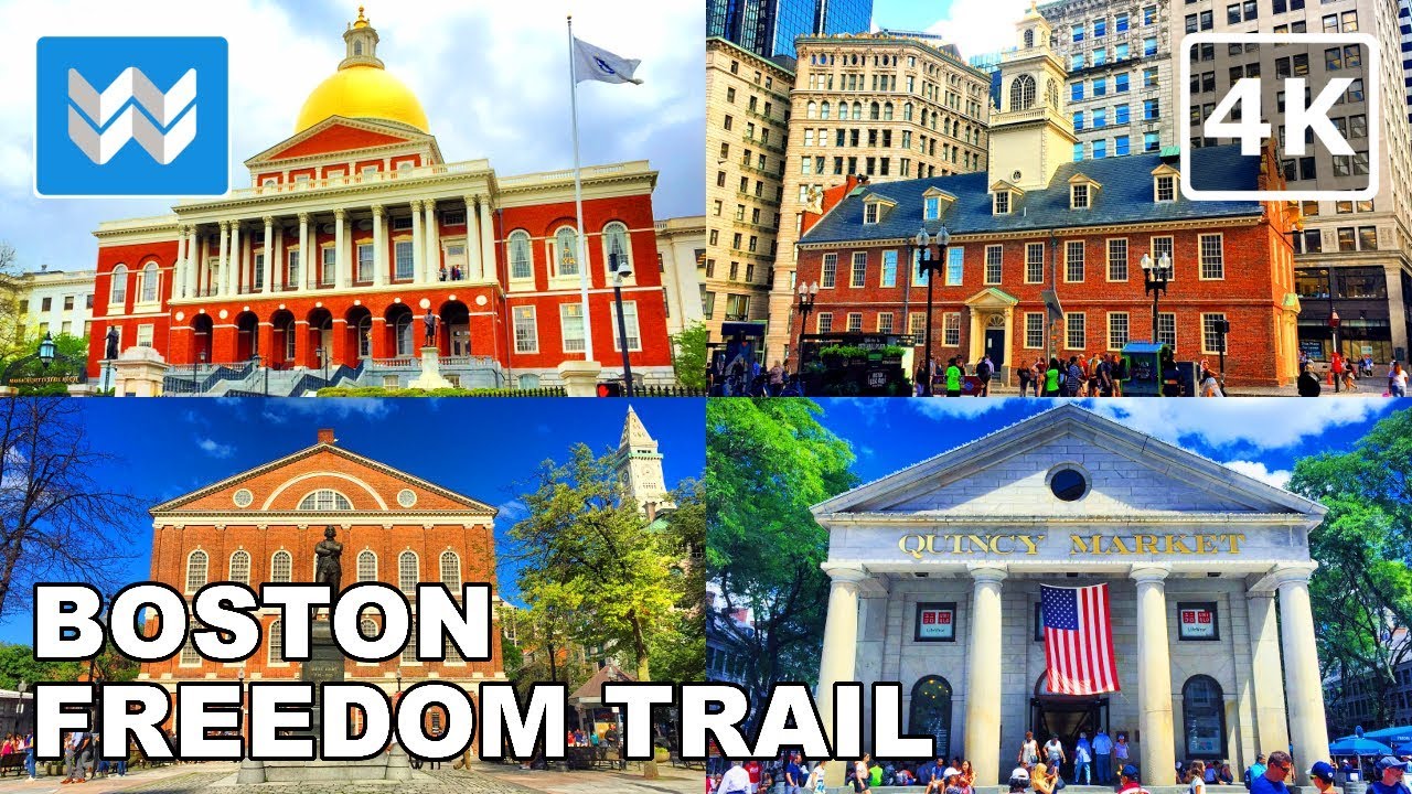 Boston Walking Tour - The Freedom Trail | Travel Guide【4K】