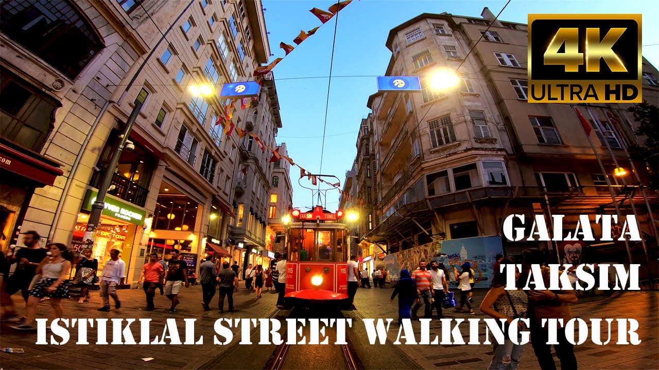 Istiklal Street Istanbul Walking Tour in 4k! Istanbul Travel Guide 2019