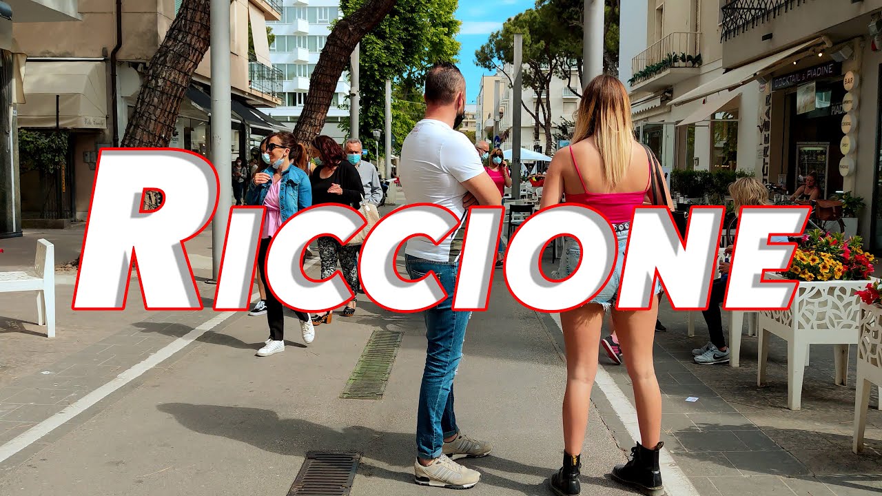 Riccione. Italy  - 4k Walking Tour around the City - Travel Guide. trends, moda #Italy