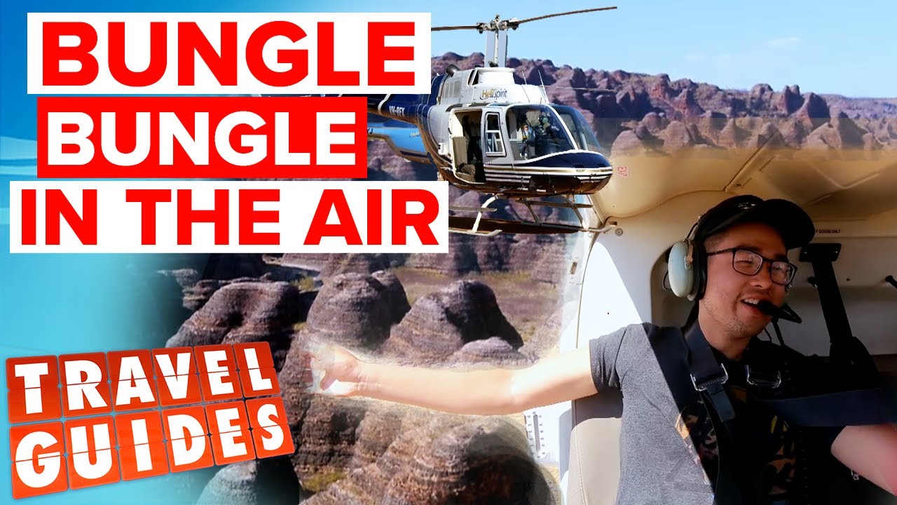 The Guides take a helicopter tour of Bungle Bungle Range | Travel Guides Australia