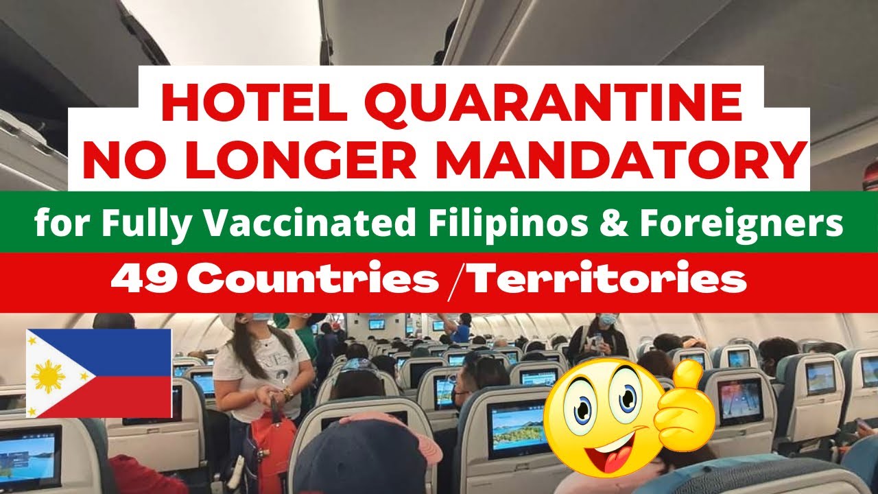 GREAT NEWS! NO MORE HOTEL QUARANTINE FOR THESE TRAVELLERS STARTING OCT 14! TEST BEFORE TRAVEL!