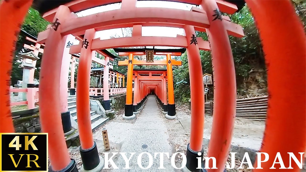 【4K 360vr】Japan Travel guide / Fushimi Inari Shrine in Kyoto