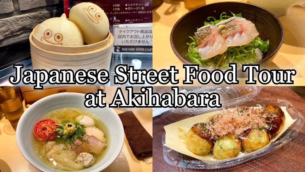 Japanese Street Food Tour along with Travel Spots at Anime Town Akihabara [Japan Travel Guide]