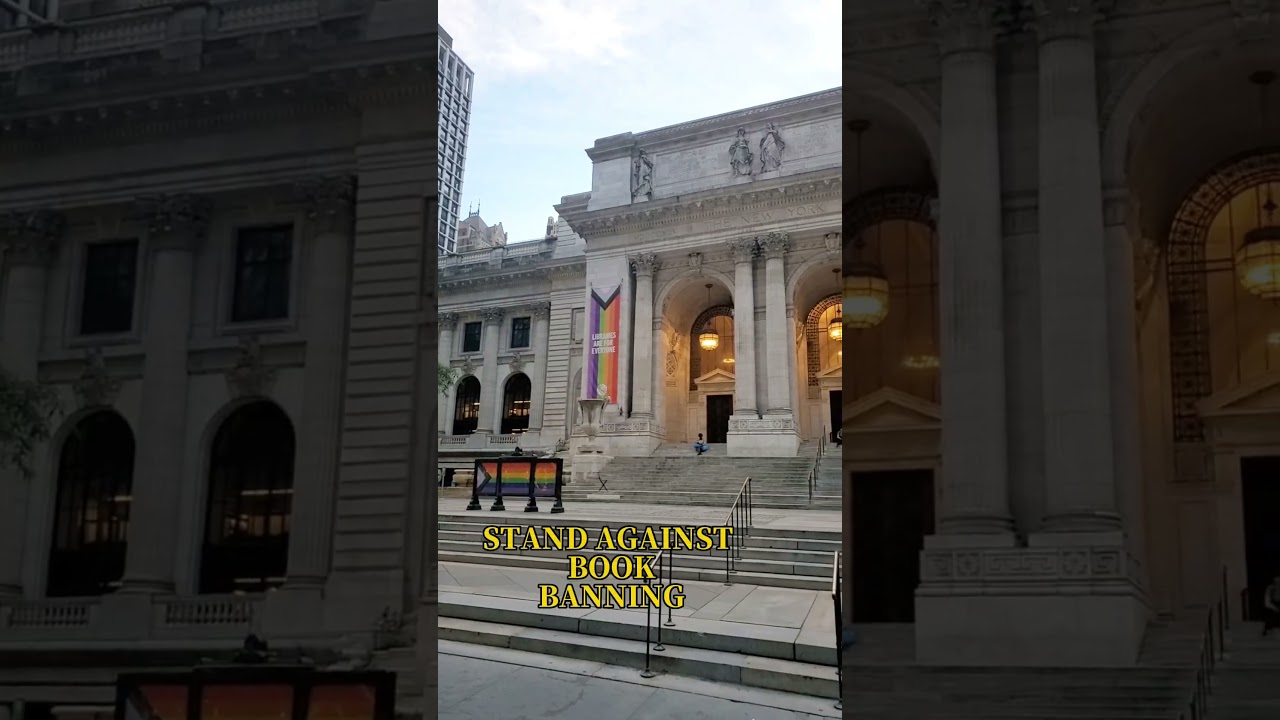 Libraries are for everyone! #pridemonth #publiclibrary #newyork #nyc #nyctravel #travelguide #fypシ