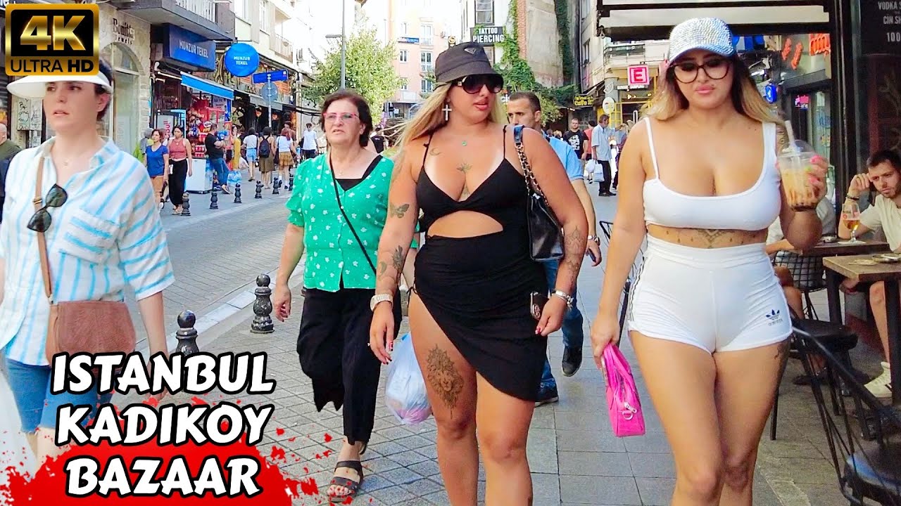 🇹🇷 Kadikoy Bazaar Fake Market Istanbul 2023 Turkey Walking Tour Tourist Guide 4K