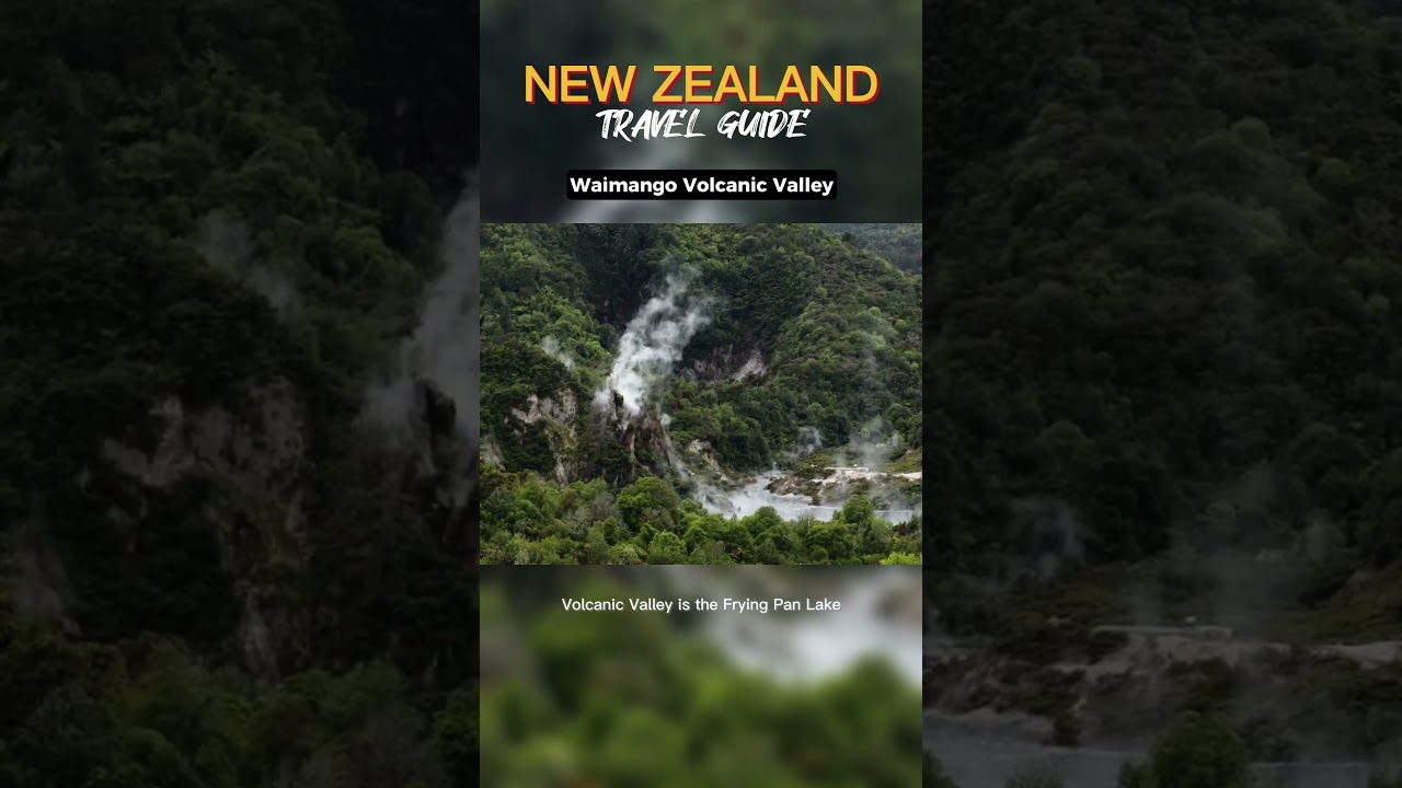 Waimango Volcanic Valley New Zealand 🇳🇿 | Best Travel Guide #shorts #travel #fyp #explore #vacation