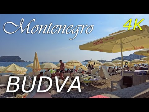 🌞Budva, Montenegro ⁴ᴷ,🌡T+35C°  - 4k, Walking Tour - Travel Guide