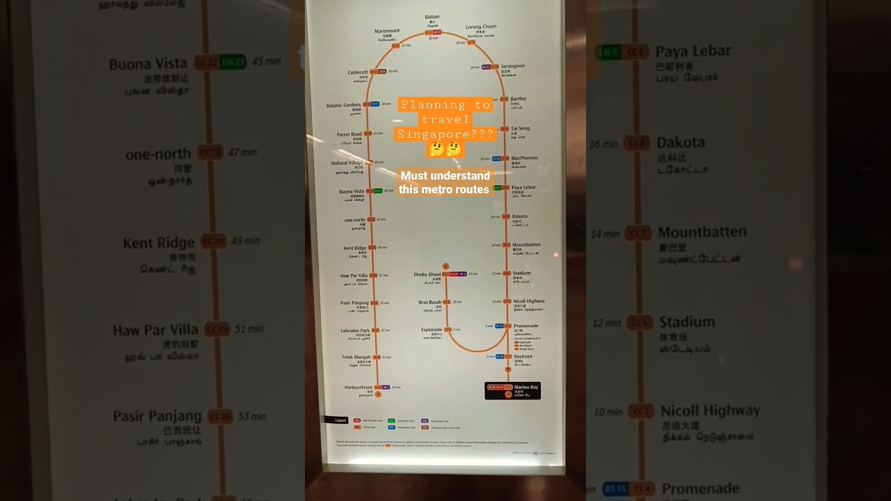 Singapore metro 🚇 routes🤔 / Singapore travel guide #singapore #travel #shorts #viral #youtubeshorts