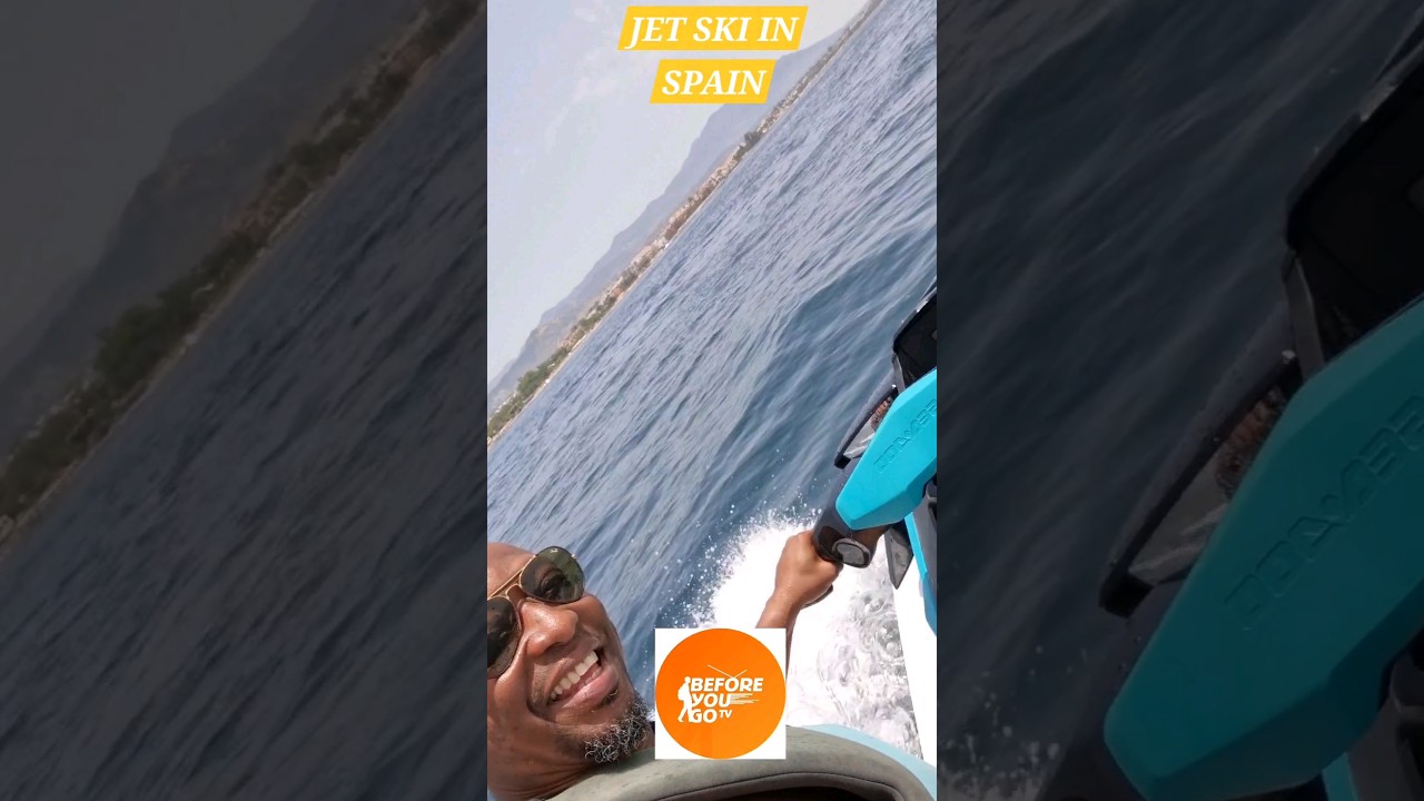 When you go Jet Ski in Spain #beach #travel #tourism #travelguide #travelguide2024 #beforeyougotv