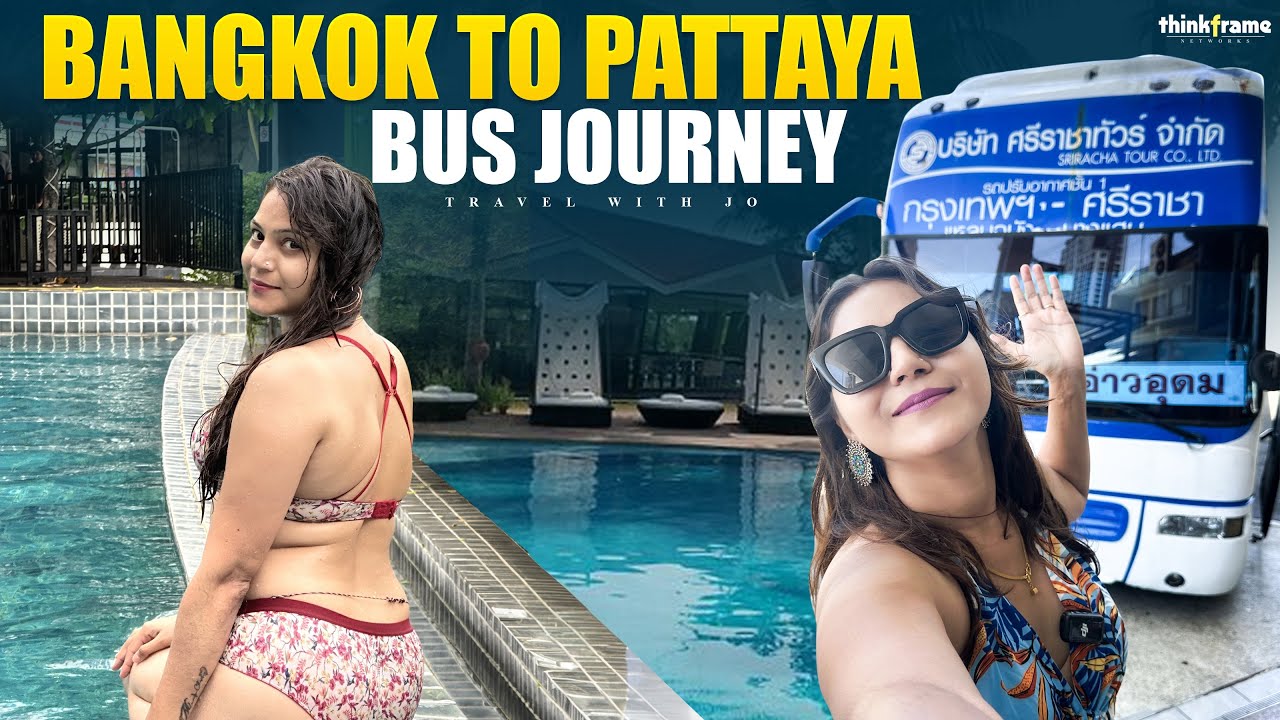 Bangkok to Pattaya Bus Thailand 🇹🇭 Pattaya Tourist Places || Pattaya Tour || Pattaya Travel Guide