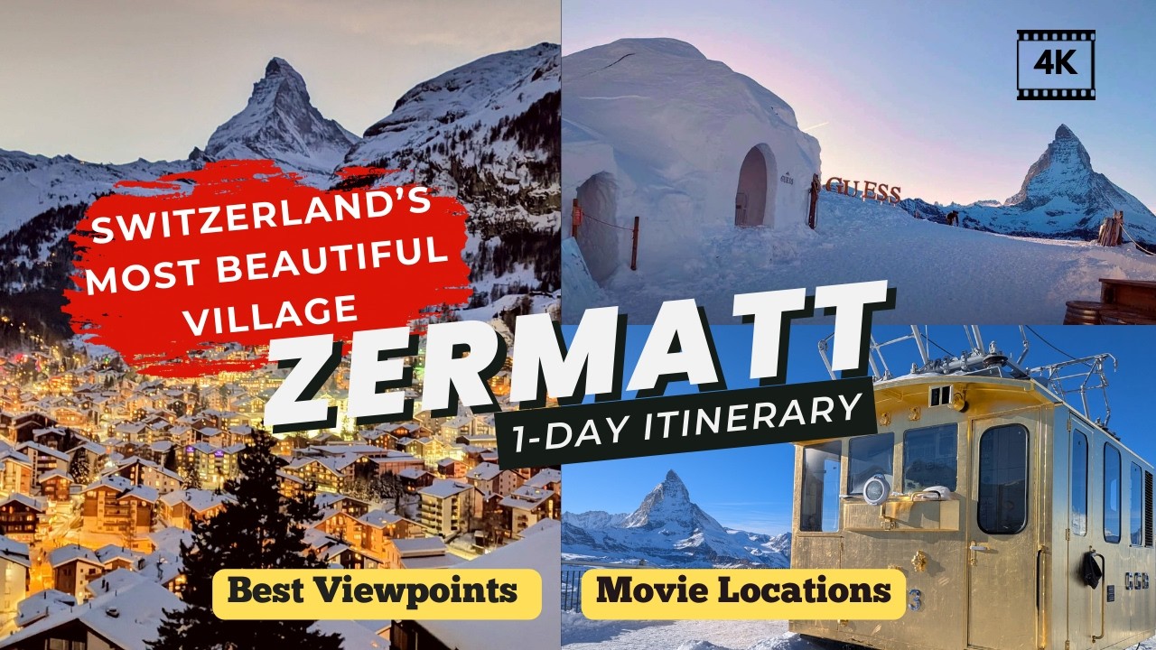 Switzerland Trip Planning Ep. 01 | Zermatt Complete Travel Guide in 4k | Top 5 Things To Do in 1 day