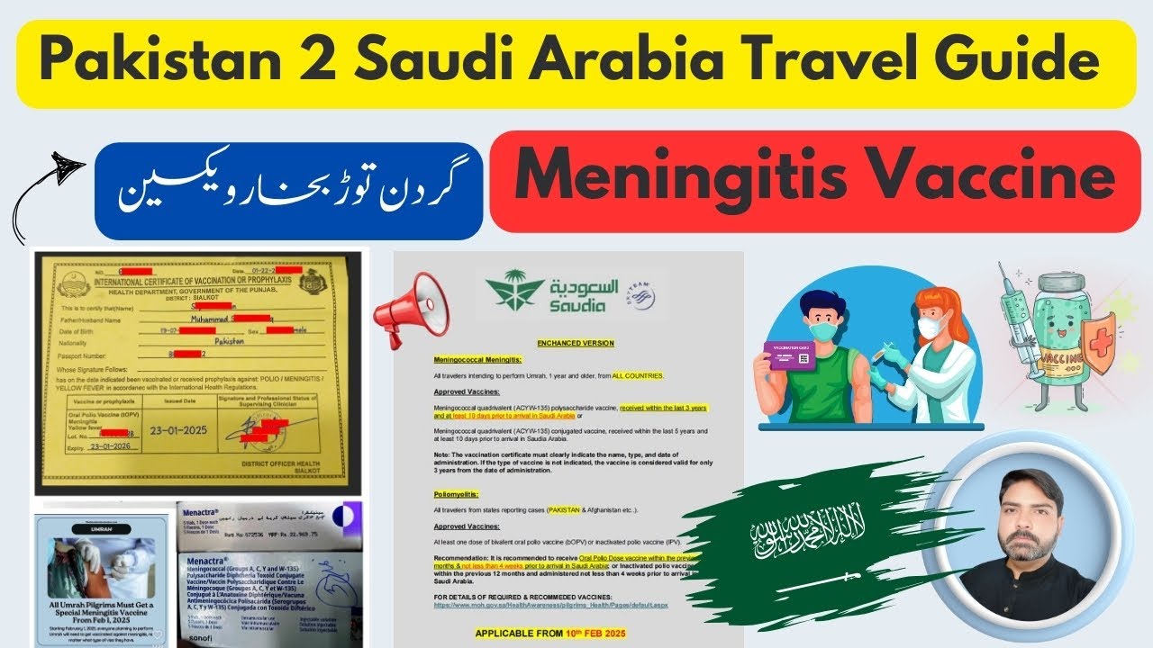 Pakistan To Saudi Arabia Travel Guide - Vaccine Update